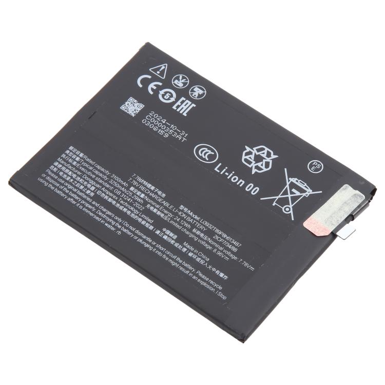 For ZTE Nubia Red Magic 9 Pro Li3932T89P8h613487 3250mAh Battery Replacement, For ZTE Nubia RedMagic 9 Pro