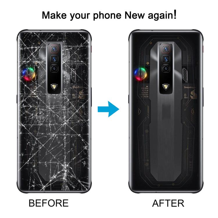 For ZTE nubia Red Magic 7S Glass Battery Back Cover, For ZTE nubia RedMagic 7S