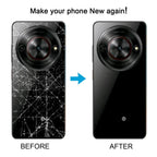 For ZTE Blade A75 5G Z2357N / Blade V60 Smart Glass Battery Back Cover with Middle Frame / Camera Lens Cover, For ZTE Blade A75 5G(with Middle Frame)
