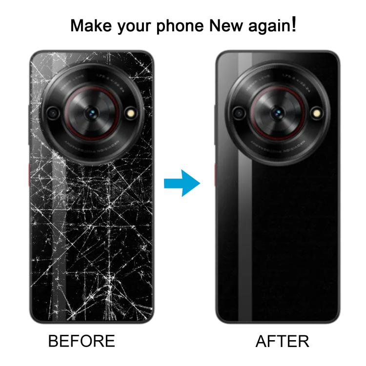 For ZTE nubia Focus Battery Back Cover with Middle Frame / Camera Lens Cover, For ZTE nubia Focus (Glass with Middle Frame)
