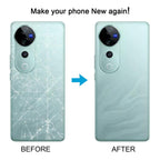 For vivo V40 Battery Back Cover with Camera Lens Cover, For vivo V40