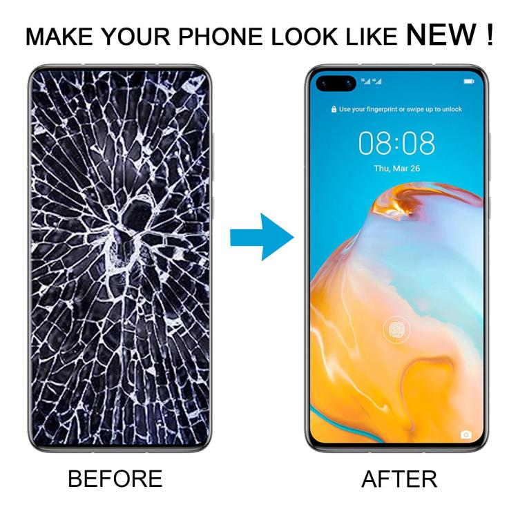 For Huawei P40 TFT LCD Screen Digitizer Full Assembly with Frame, Not Supporting Fingerprint Identification, For Huawei P40 (TFT)