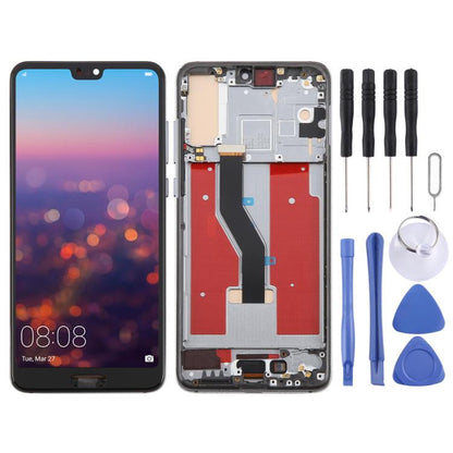 For Huawei P20 Pro TFT LCD Screen Digitizer Full Assembly with Frame, Not Supporting Fingerprint Identification, For Huawei P20 Pro(TFT)