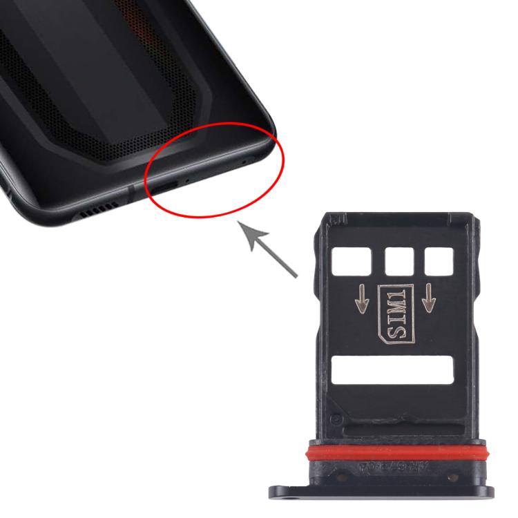 For ZTE nubia RedMagic 7S SIM Card Tray + SIM Card Tray, For ZTE nubia RedMagic 7S