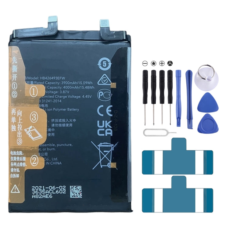 4000mAh Battery Replacement For Honor 50 se JLH-AN00 / Huawei Nova 9 SE FIO-BD00 / Nova 10 NCO-AL00 HB426493EFW, For Honor 50 se / Huawei Nova 9 SE / Nova 10