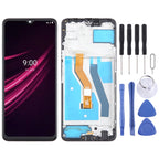 For T-Mobile REVVL V+ 5G LCD Screen Digitizer Full Assembly with Frame, For T-Mobile REVVL V+ 5G(with Frame)