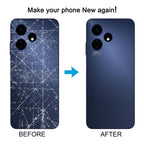 For Boost Celero 5G 2024 Glass Battery Back Cover, For Boost Celero 5G 2024 (Orange)