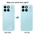 For ZTE Blade A55 Z2450 Plastic Back Cover with Camera Lens Cover, For ZTE Blade A55
