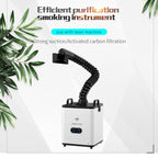TBK618 220V Soldering Fume Extractor Industrial Soldering Iron Fume Laser Marking Fume Extractor Mobile Purifying Smoke Apparatus, TBK-618