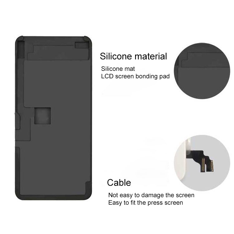 XHZC LCD Screen No Overturning Flex Cable Fit Mat Glue Removal Mould for iPhone X / XS, For iPhone X / XS