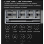 25 in 1 Original Xiaomi Mijia Electric Precision Screwdriver Kit Rechargeable Magnetic Aluminum Case, Mijia 25 in 1