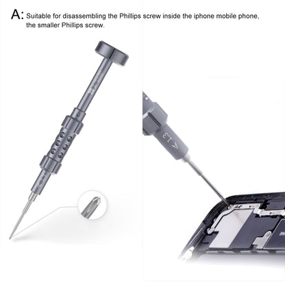QIANLI 5 in 1 Multi-purpose 2D Grenade Magnetic Screwdriver Set, 2D