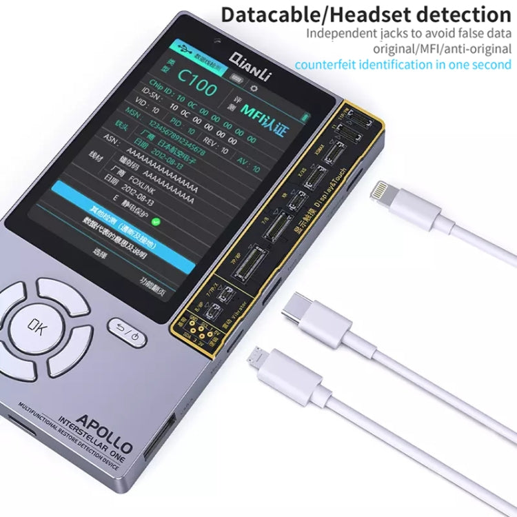 Qianli Apollo Interstellar One Multifunctional Restore Detection Device (International Edition) For iPhone 11/11 Pro Max/11 Pro/X/XS/XS Max/XR/8/8 Plus/7/7 Plus, Restore Detection
