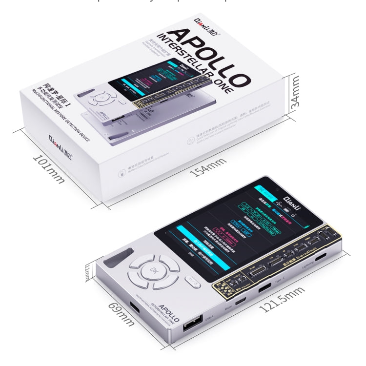 Qianli Apollo Interstellar One Multifunctional Restore Detection Device (International Edition) For iPhone 11/11 Pro Max/11 Pro/X/XS/XS Max/XR/8/8 Plus/7/7 Plus, Restore Detection