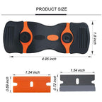 Double Headed Scraper Blade Glue Squeegee Remover Cleaner Tool, Double Headed  (Orange), Double Headed  (Blue), Double Headed (Yellow)