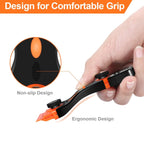 Double Headed Scraper Blade Glue Squeegee Remover Cleaner Tool, Double Headed  (Orange), Double Headed  (Blue), Double Headed (Yellow)