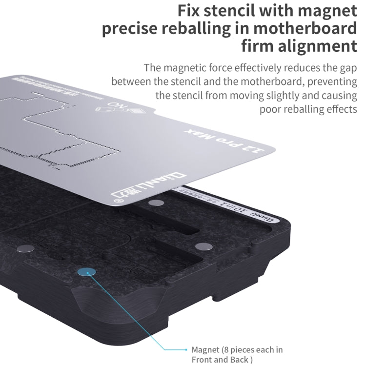 Qianli 10 in 1 Middle Frame Reballing Platform For iPhone X / XS / XS Max / 11 / 11 Pro / 11 Pro Max / 12 / 12 Pro / 12 mini / 12 Pro Max, For iPhone X-12 Pro Max