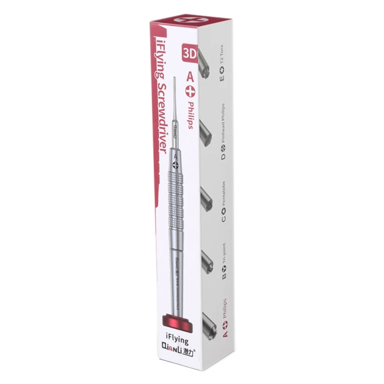 Qianli iFlying 3D Aluminum Handle Anti-slip Screwdriver, Pentalobe, Philips, Tri-point, Pentalobe