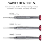 Qianli iFlying 3D Aluminum Handle Anti-slip Screwdriver, Pentalobe, Philips, Tri-point, Pentalobe