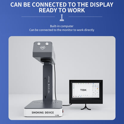 TBK-958ML With Smoking Device Auto Focus Laser Marking Engraver Repair Machine, TBK-958ML
