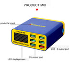 Mechanic icharge 6M QC 3.0 USB Smart Charger Support Fastcharging With LCD, EU Plug, icharge 6M