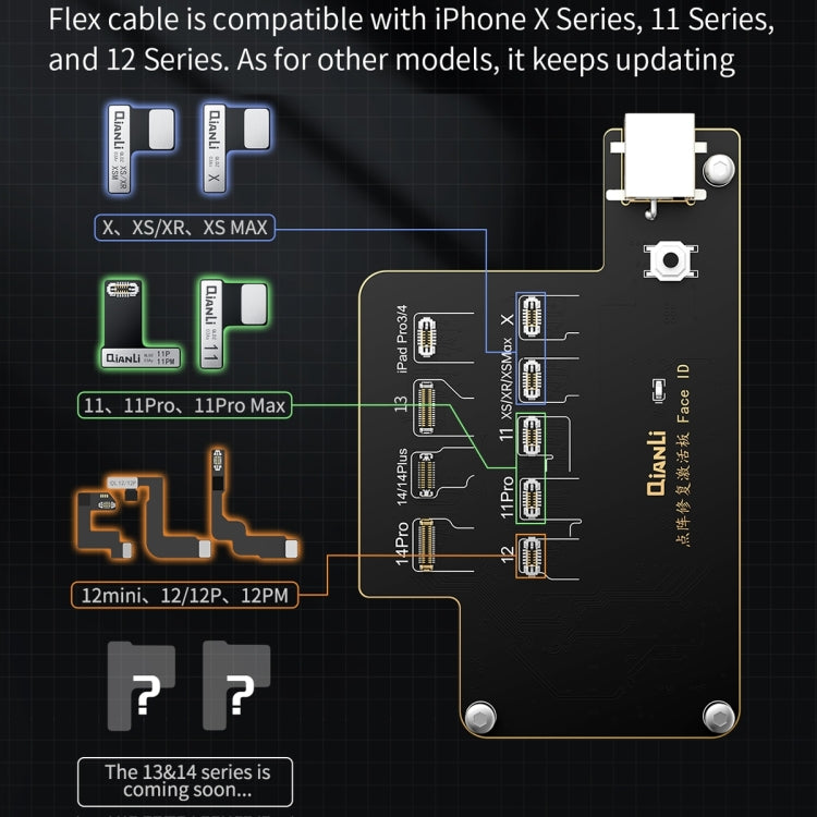 QianLi iCopy Plus Specialized Face ID Recovery and Activation Board for iPhone X to 14 Series, ID Recovery Activation Module
