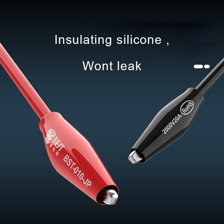 BEST BST-010-JP 2000V 20A Superconducting Alligator Clip Test Lead, BEST BST-010-JP