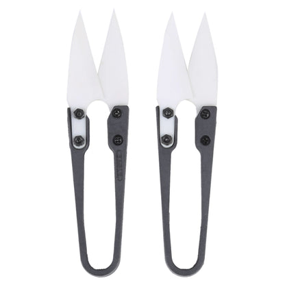 2pcs Insulated Ceramic U-shear Hand Tools, Ceramic Scissors