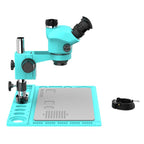 RF4 RF7050TVD2 7-50X Synchronous Zoom Trinocular Stereo Microscope with Aluminum Alloy Big Base, RF7050TVD2