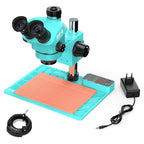 RF4 RF-7050TVA9 7X-50X Synchronous Zoom Trinocular Stereo Microscope with USB Charging Station, RF-7050TVA9(EU Plug), RF-7050TVA9(US Plug)