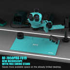 RF4 RF7050PRO-FO19 360 Degree Adjustable Universal Telescopic Rotating Lifting Microscope with Silicone Pad, RF7050PRO-FO19