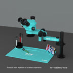 RF4 RF7050PRO-FO19 360 Degree Adjustable Universal Telescopic Rotating Lifting Microscope with Silicone Pad, RF7050PRO-FO19