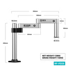 RF4 RF-FO25 360-Degree Rotating Lift Adjustable Microscope Swing Arm Stand, RF-FO25