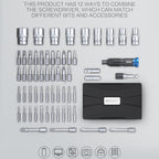 JAKEMY JM-6125 60 in 1 Professional Screwdriver Set, JM-6125