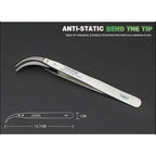 BAKU BA-I7-74MZ Stainless Steel Curved Tweezers, BAKU BA-I7-74MZ (Curved )