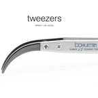 BAKU BA-I7-74MZ Stainless Steel Curved Tweezers, BAKU BA-I7-74MZ (Curved )