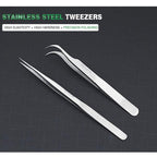 BAKU BA-i6-7-sa Stainless Steel Curved Tweezers, BAKU BA-i6-7-sa (Curved )