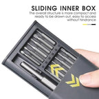 25 in 1 Screwdriver Set Magnetic Repair Tools, Aluminum Alloy Handle, 25 in 1