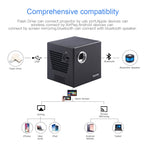 C80 DLP portable HD Projector 120-inch Giant Screen Projector Blu-ray 4K, Android 7.1.2, 2GB + 16GB, US Plug, AU Plug