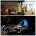 C80 DLP portable HD Projector 120-inch Giant Screen Projector Blu-ray 4K, Android 7.1.2, 2GB + 16GB, US Plug, AU Plug