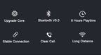 Bluetooth 5.0 audio receiver 3.5AUX car speaker headphones universal one tow two talk, Bluetooth 5.0