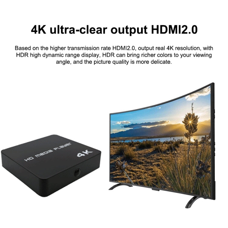 Uhd 4K Player Single-unit Advertising Machine Powered Up Automatically Plays Video PPT Horizontal and Vertical U Disk, US