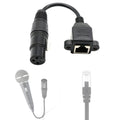 15cm XLR 3 Pin Female To RJ45 Female Network Connector Adapter Converter Cable, 15cm