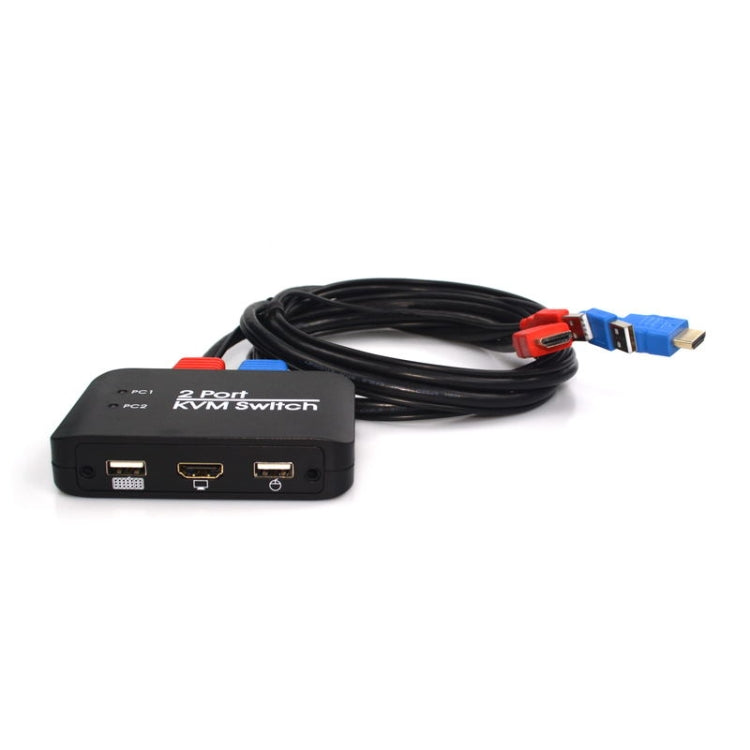 USB 2.0 + HDMI 2-ports KVM Switch