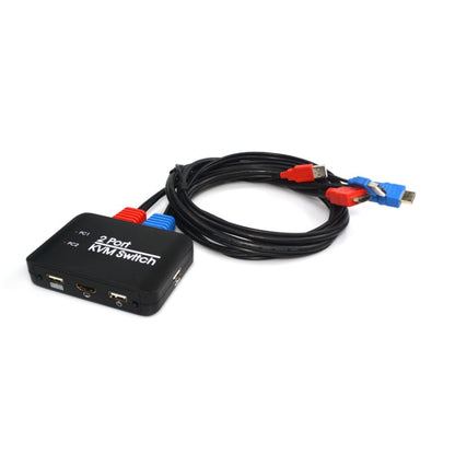 USB 2.0 + HDMI 2-ports KVM Switch