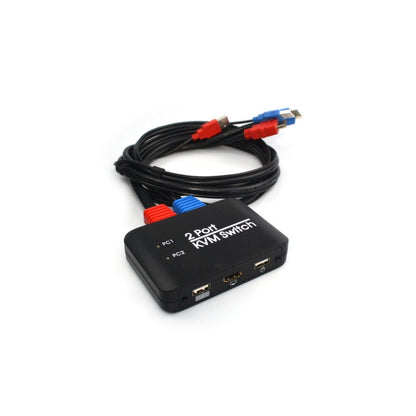 USB 2.0 + HDMI 2-ports KVM Switch