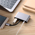 5 in 1 Type-C To HDMI + VGA + USB 3.0 + Audio Port + PD Port HUB Adapter