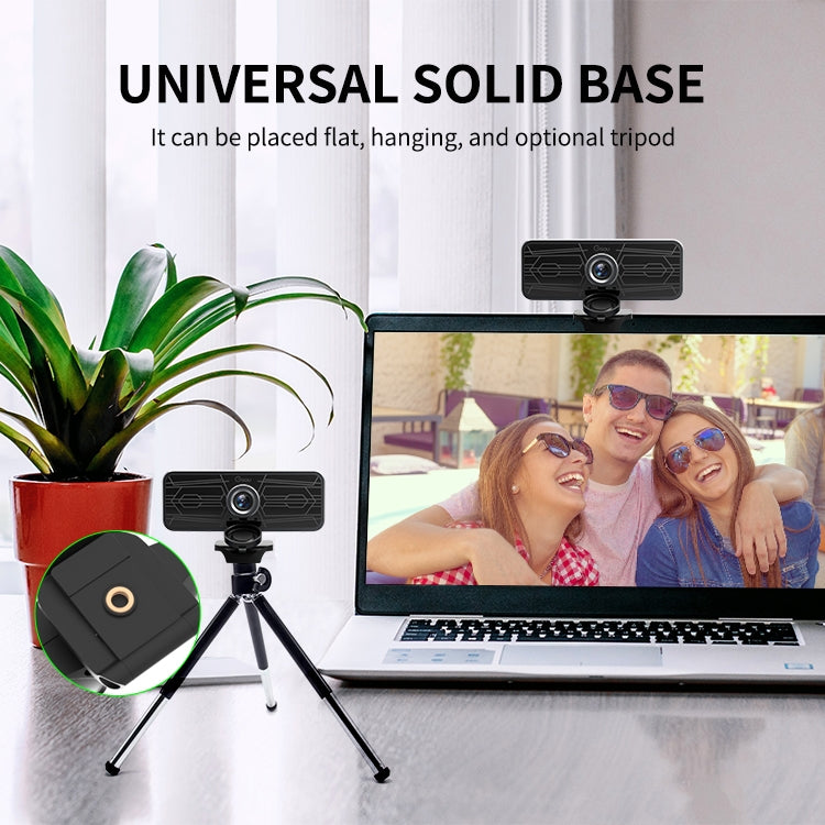 Gsou T16s 1080P HD Webcam with Cover Built-in Microphone for Online Classes Broadcast Conference Video