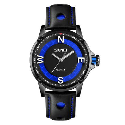 SKMEI 9211 Fashion Sports Stereo Dial Luminous Pointer Creative Watch Business Trend Men Quartz Watch