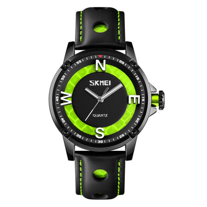 SKMEI 9211 Fashion Sports Stereo Dial Luminous Pointer Creative Watch Business Trend Men Quartz Watch